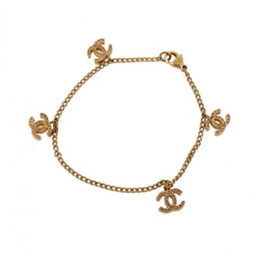 Chanel Bracelet Coco Mark GP Plated Gold Ladies