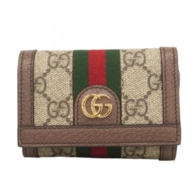 Gucci Ophidia Tri-fold Wallet 644334 Brown Women's