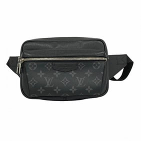 Louis Vuitton Body Bag Monogram Eclipse Taiga Rama Bum M30245 Black Noir Men's