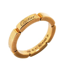 Cartier Ring Lanier 18KYG Yellow Gold #47 Ladies
