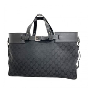 Gucci Tote Bag GG Canvas 106251 Black Women's
