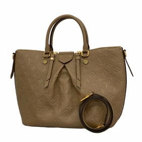 Louis Vuitton Handbag Monogram Empreinte Mazarine MM M50710 Taupe Women's