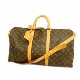 Louis Vuitton Boston Bag Monogram Keepall Bandouliere 50 M41416 Brown Men's Women's