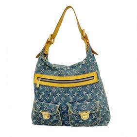 Louis Vuitton Shoulder Bag Monogram Denim Baggy GM M95048 Blue Women's
