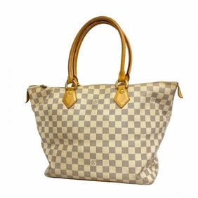 Louis Vuitton Tote Bag Damier Azur Saleya MM N51185 White Women's
