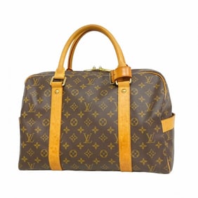 Louis Vuitton Boston Bag Monogram Carriole M40074 Brown Men's Women's