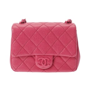 CHANEL Chanel Matelasse Chain Shoulder Pink AS1784 Women's Caviar Skin Bag Back