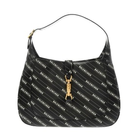 GUCCI Gucci Balenciaga The Hacker Project Jackie 1961 Medium Bag Black 636712 Women's Calf Shoulder