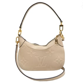 Louis Vuitton Bagatelle NM Women's Shoulder Bag M46099 Monogram Empreinte Crème (White)