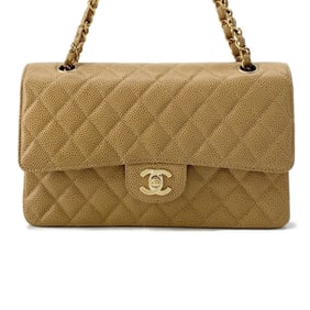 Chanel Chain Shoulder Bag Matelasse 25 Coco Mark Caviar Skin Double A01112 CHANEL