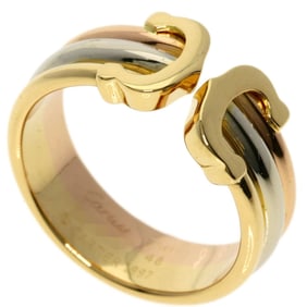 Cartier 2C SM #48 Ring 18K Yellow Gold K18PG Women's CARTIER