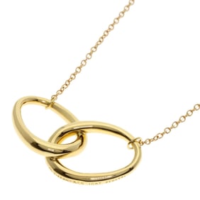 Tiffany Double Loop Medium Necklace 18K Yellow Gold Women's TIFFANY&Co.