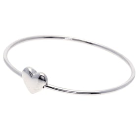 Tiffany & Co. Heart Bangle Bracelet Silver Women's TIFFANY