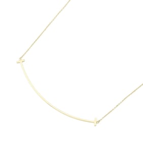 Tiffany Necklace T Smile Pendant Large 18KYG Yellow Gold 60011652 & Co.