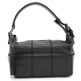 Chanel handbag chocolate bar leather CHANEL bag black