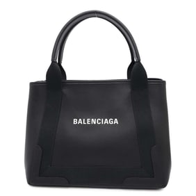 Balenciaga Tote Bag Navy Cabas S Leather 339933 BALENCIAGA Small Size Black