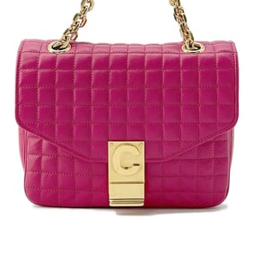 Celine Chain Shoulder Bag Leather Small C-Sail 188403 CELINE Bags