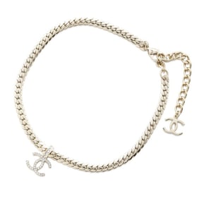 Chanel Necklace Coco Mark Rhinestone Metal B24P CHANEL Chain