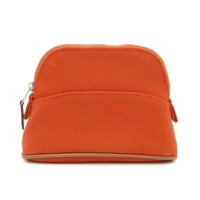 Hermes pouch Bolide Minimini Orange Canvas HERMES
