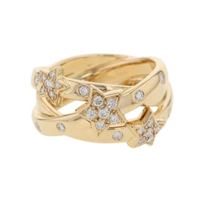 CHANEL Ring Comet Diamond 18KYG Yellow Gold Size Approx. J1130