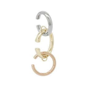 Cartier Trinity Single Earrings FOR CHITOSE ABE of sacai 18KYG 18KPG 18KWG Size M Limited Collection
