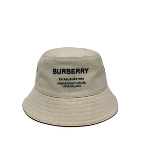 BURBERRY 8057401 Horseferry Bucket Hat, Beige, Unisex