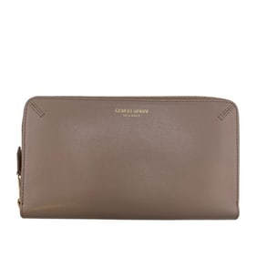 GIORGIO ARMANI Y1H372 Round Long Wallet Grey Unisex