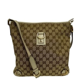 GUCCI 131326 Abby GG Canvas Shoulder Bag for Women, Beige