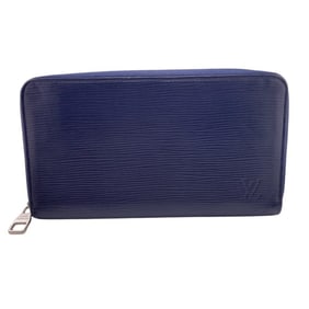 LOUIS VUITTON Louis Vuitton Wallet M62644 Zippy Organizer Round Epi Long Navy Men's