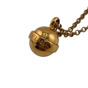 CELINE Ball Necklace Chain Gold Women's