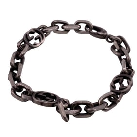 GUCCI Gucci Interlocking Bracelet Ankle Bangle Silver Unisex