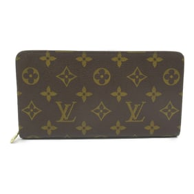 Louis Vuitton LOUIS VUITTON Porto Monaco Zip Round Long Wallet Coated Canvas Monogram Men's Women's