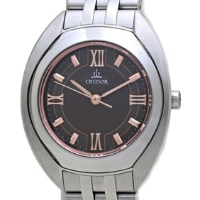 SEIKO Credor Signo GSAS053 4J81-0AN0 Stainless Steel Ladies 39767 Watch