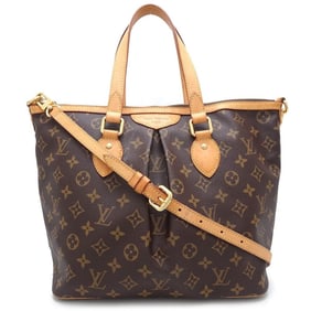 LOUIS VUITTON Louis Vuitton Monogram Palermo PM M40145 Shoulder Bag Brown 352177