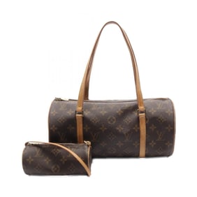 LOUIS VUITTON Papillon 30 Handbag Bag Coated Canvas Leather Monogram Women's Brown M51385