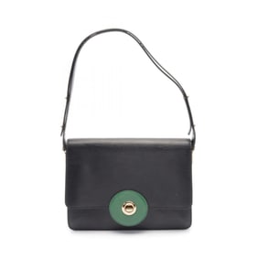 LOUIS VUITTON Free Run Shoulder Bag Leather Epi Women's Black Green M52414