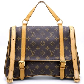 LOUIS VUITTON Louis Vuitton Monogram Marel Sac Ado M51158 Backpack Brown 352275
