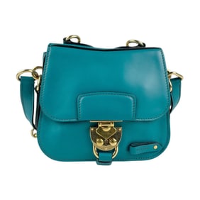 Miu Miu Miu shoulder bag leather blue green women's 5BD171 z4993