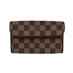 Louis Vuitton LOUIS VUITTON Waist Bag Belt SP Order Damier Pochette Florentine Canvas Ebene Women's