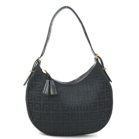 Givenchy shoulder bag canvas leather black gold women's e60294n