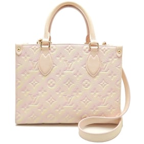LOUIS VUITTON On the Go PM M46168 Handbag Empreinte Light Pink 450088