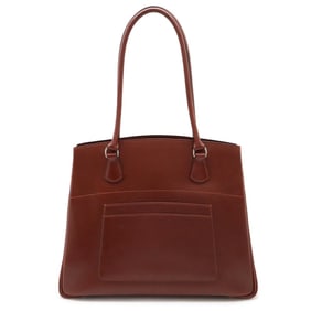 HERMES Hermes La Tote Bag Shoulder Leather Bordeaux