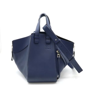 LOEWE Hammock Bag Small Handbag Shoulder 6WAY Leather Navy 387.30.S35
