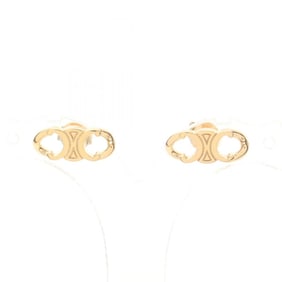 CELINE Triomphe Gourmet Stud Earrings GP (Gold Plated) Women's Gold 460BL6BRA35OR