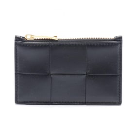 BOTTEGA VENETA Maxi Intrecciato Wallet/Coin Case Wallet Leather Women's Black 681010VCQC48425