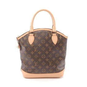 Louis Vuitton Lockit Handbag Bag Coated Canvas Leather Monogram Women's Brown M40102
