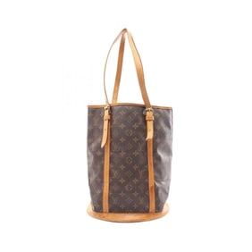 Louis Vuitton LOUIS VUITTON Bucket GM Monogram Shoulder Bag Coated Canvas Leather Women's Brown