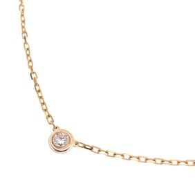 Cartier 0.09ct Diamond D'Amour Small Ladies Necklace B7215700 750 Pink Gold