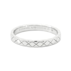 Chanel Ring Coco Crush Mini 18KWG White Gold Size 62 J11793 CHANEL