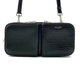 Saint Laurent shoulder bag embossed leather 712569 SAINT LAURENT PARIS black